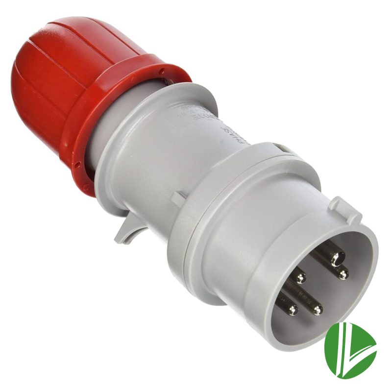 ENCHUFE INDUSTRIAL MACHO VOLANTE 3P+N+T 32A IP44 380V SCAME