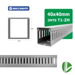 CANALETA RANURADA LIBRE-HALOGENO T1-ZH BOCCHIOTTIC 40X40H