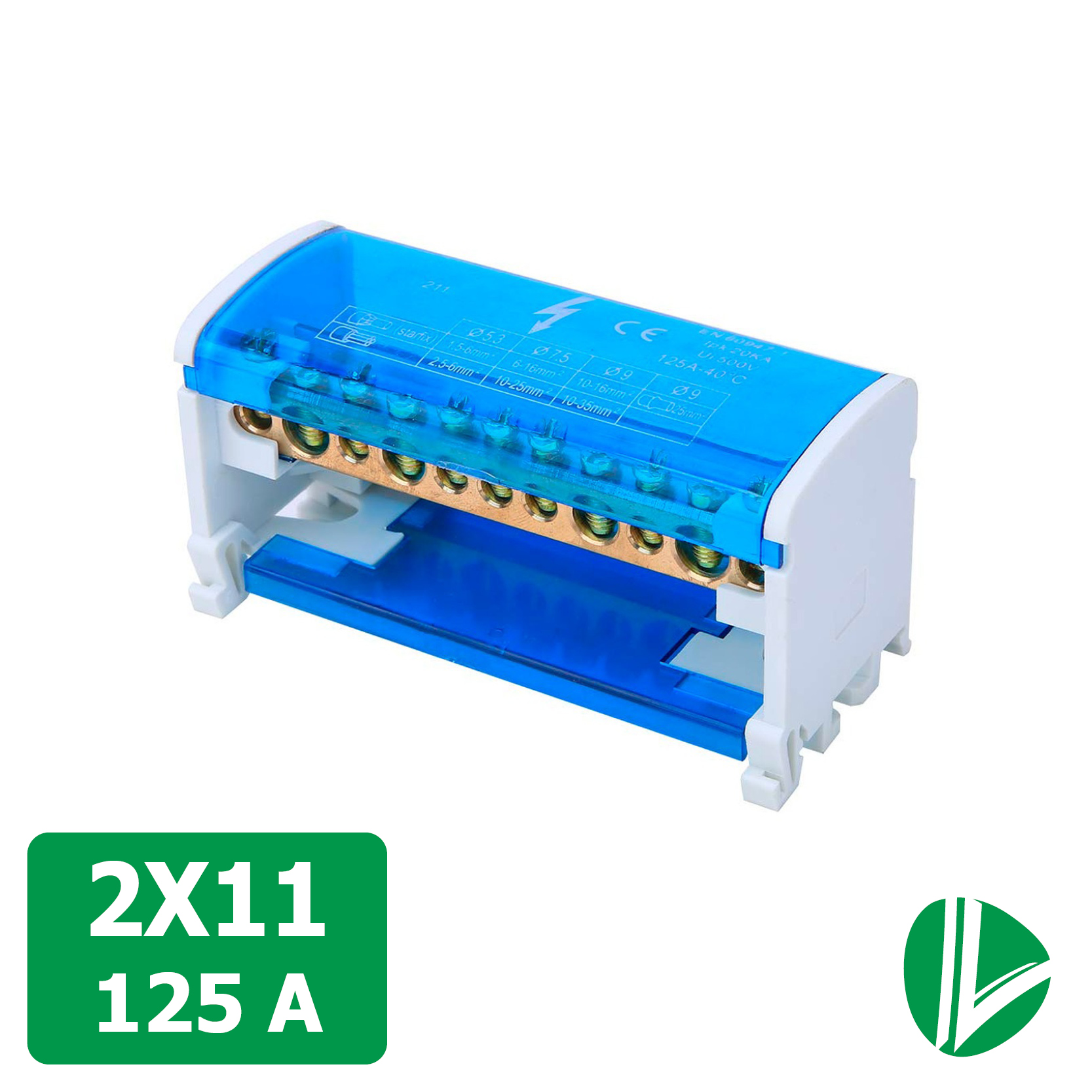 REPARTIDOR BIPOLAR 2X11 125A