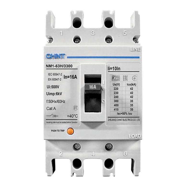 Interruptor moldeada 3X 16A 3P 35K IP30, ideal para seccionar circuitos en aplicaciones industriales y comerciales, garantizando seguridad y confiabilidad.