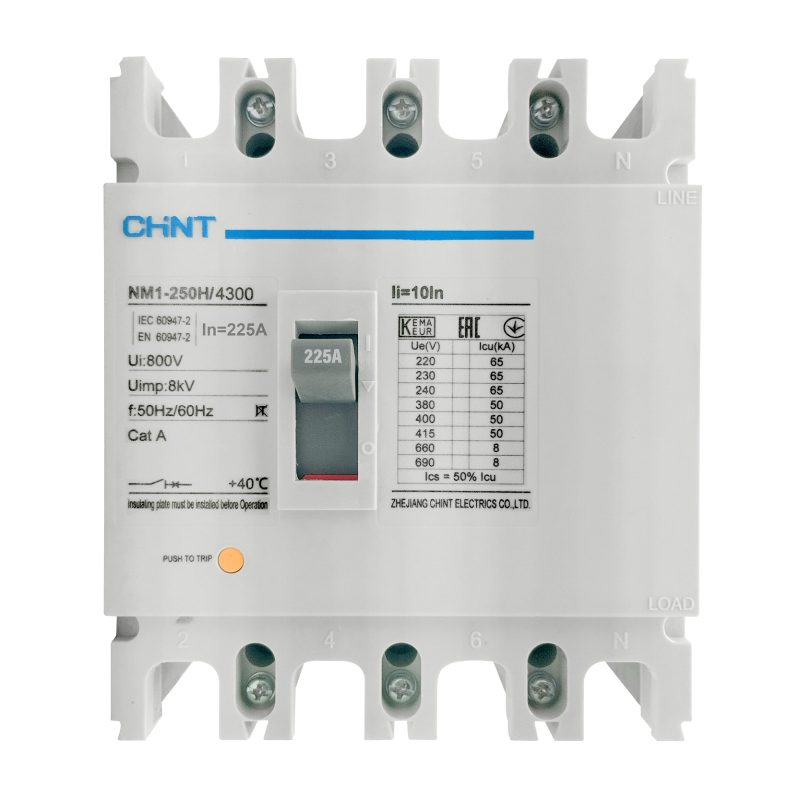 Interruptor moldeada 4X 225A 50KA 4P NM1-250H/4300 225A: seguridad y rendimiento óptimos para tus sistemas eléctricos. Mejor precio