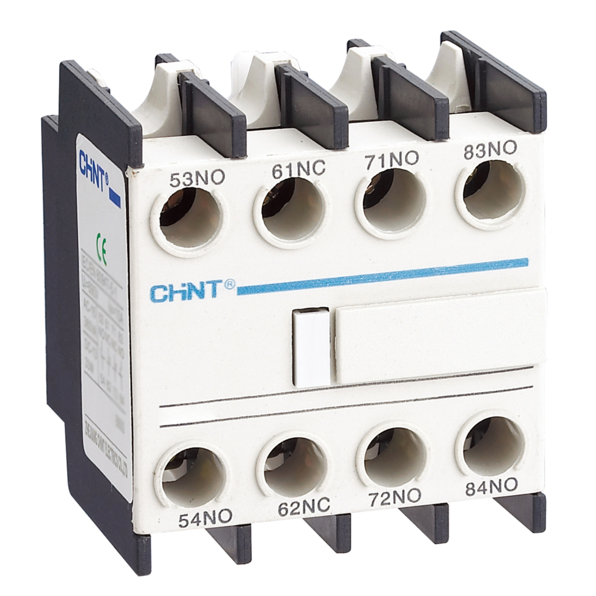 CONTACTO AUXILIAR 1NC 3NA: añade protección adicional y control de estado a circuitos principales. Ideal para monitoreo de seguridad.